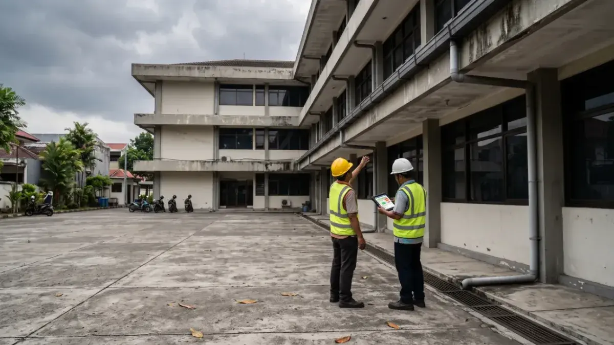 perawatan gedung musim hujan